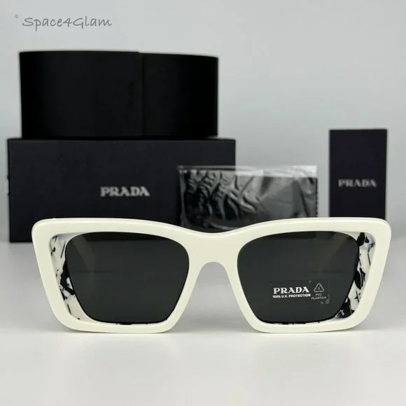 Prada | Accessories | New Prada Pr8ys 02v5s0 White Havana 